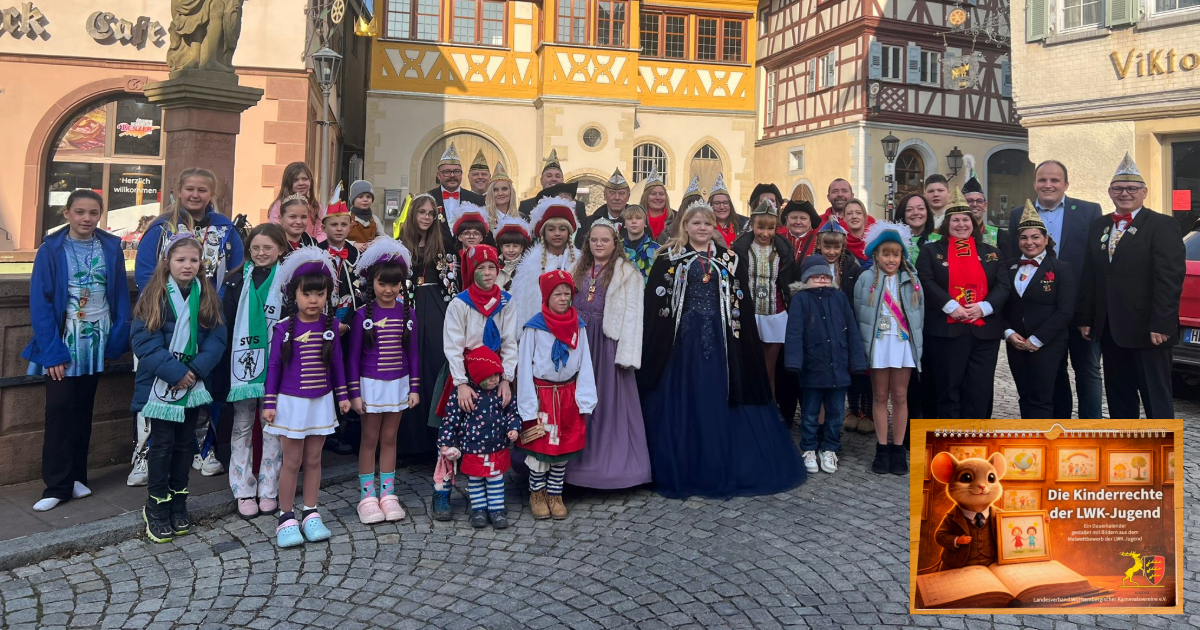 Empfang der Kinder- und Jugendtollitäten und Präsentation des Kinderechte-Kalenders