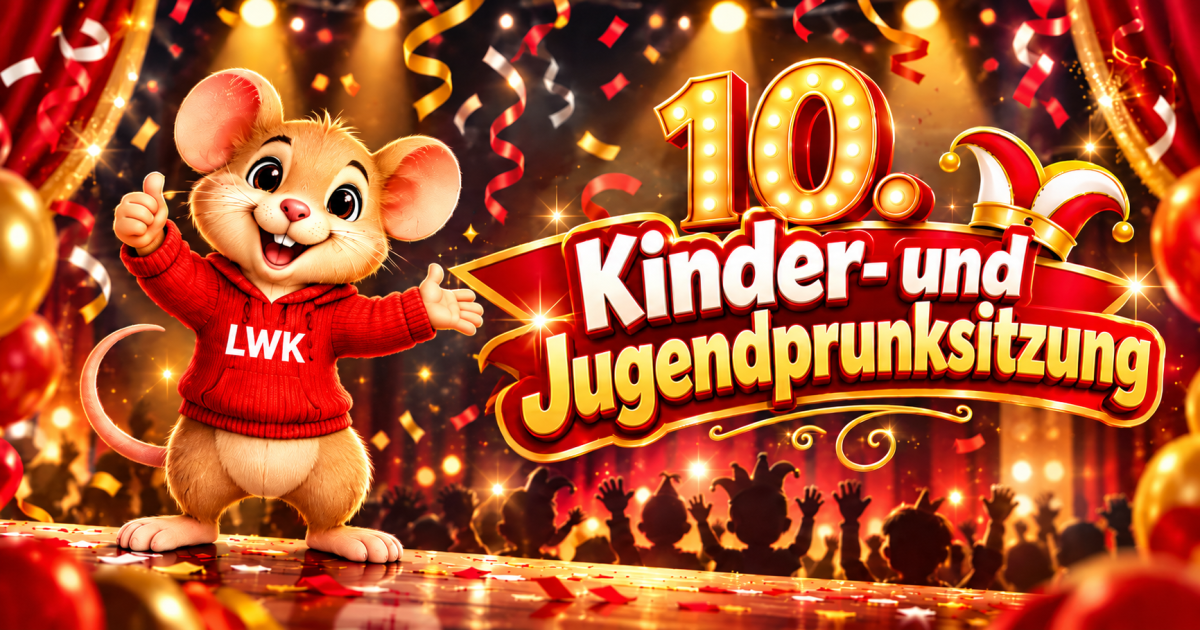 Bühne frei für unseren Nachwuchs – jetzt zur 10. Kinder- und Jugendprunksitzung anmelden!
